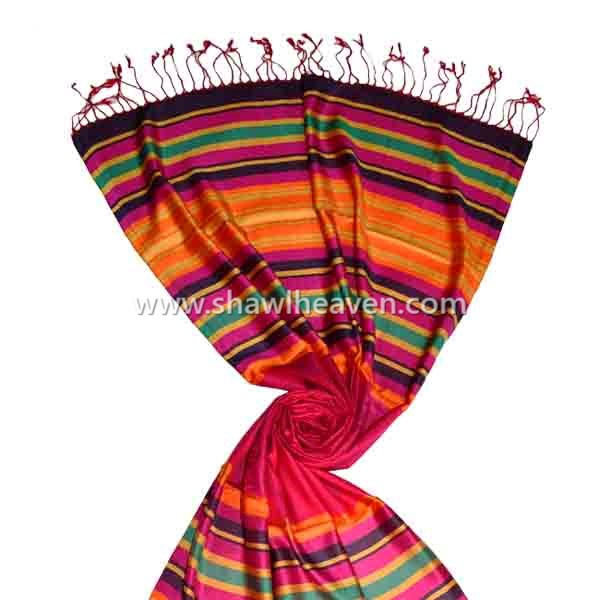 Designer modal jacquard scarves and shawls from India